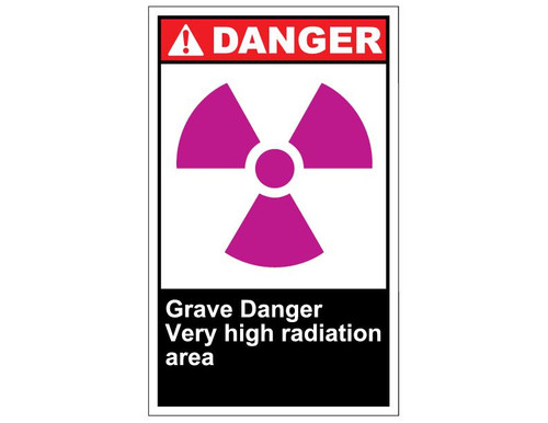 ANSI Danger Grave Danger Very High Radiation Area