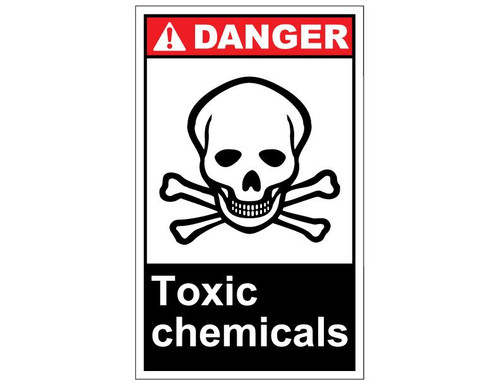 ANSI Danger Toxic Chemicals