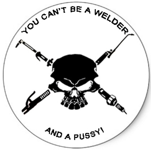 Welder Skull Hardhat Sticker #2