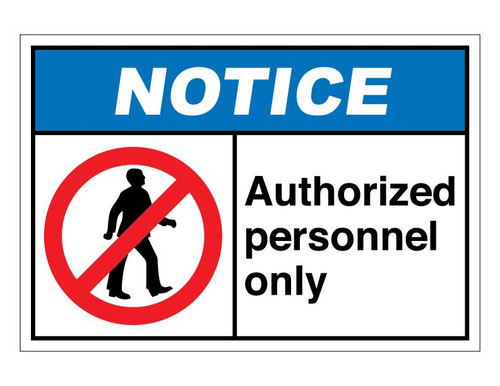 ANSI Notice Authorized Personnel Only