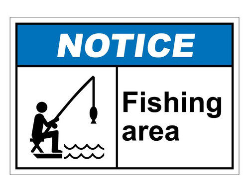 ANSI Notice Fishing Area