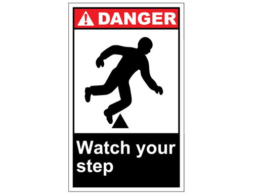 ANSI Danger Watch Your Step