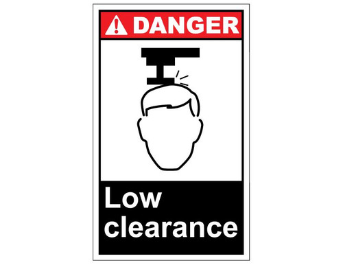 ANSI Danger Low Clearance