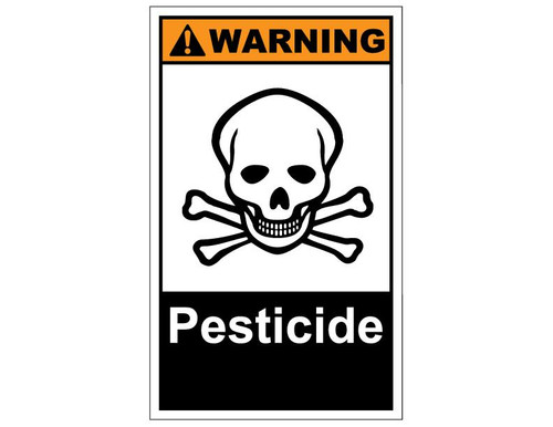 ANSI Warning Pesticide