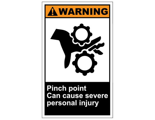 ANSI Warning Pinch Point Can Cause Severe Personal Injury