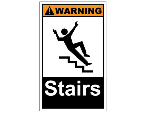 ANSI Warning Stairs