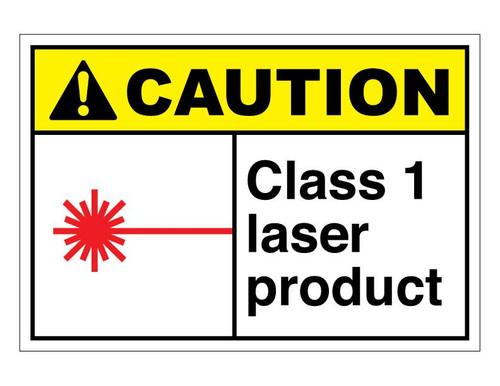 ANSI Caution Class 1 Laser Product