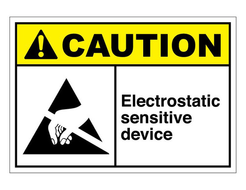 ANSI Caution Electrostatic Sensitive Device