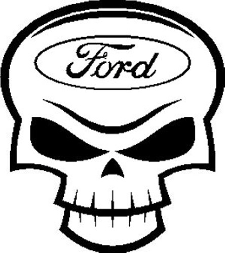 Ford Skull Decal