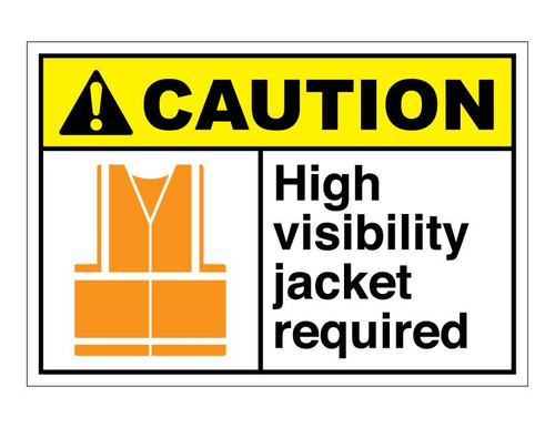 ANSI Caution High Visibility Jacket Required