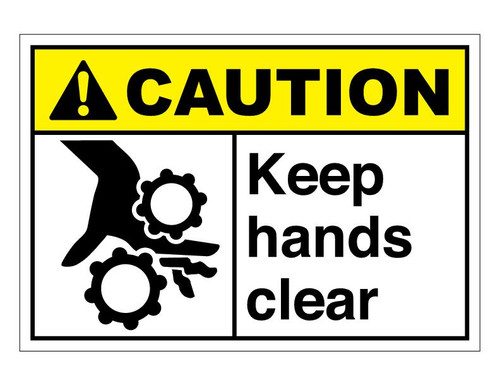 ANSI Caution Keep Hands Clear