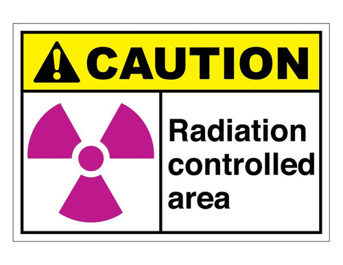 ANSI Caution Radiation Controlled Area