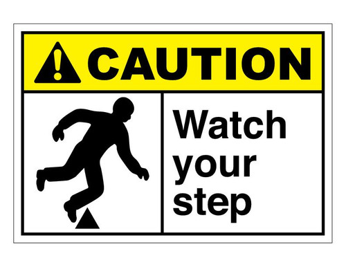 ANSI Caution Watch Your Step