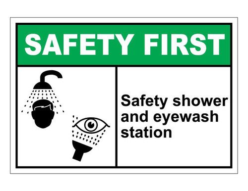 ANSI Safety First Safety Shower And Eyewash Station