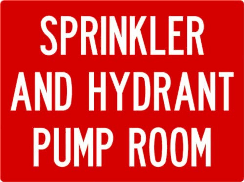 Sprinkler And Hydrant Pump Room