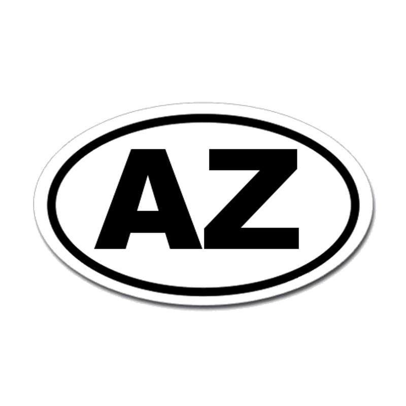 Arizona State Oval Sticker
