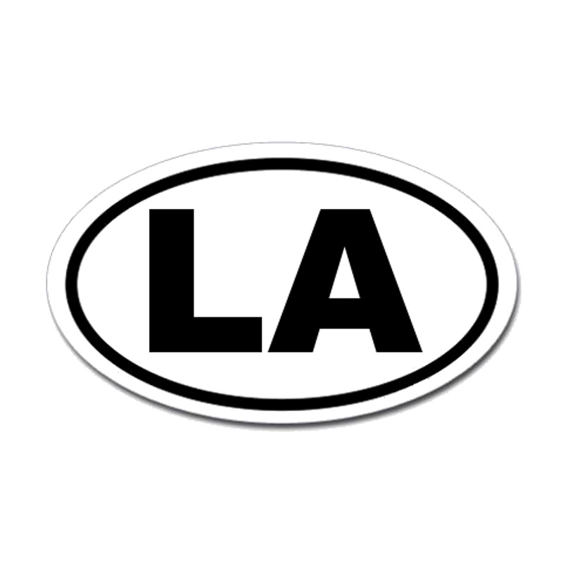 Louisiana State Oval Sticker
