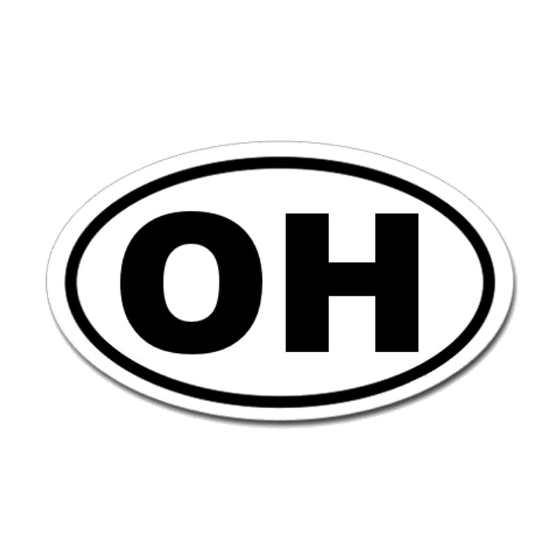 Ohio State Oval Sticker