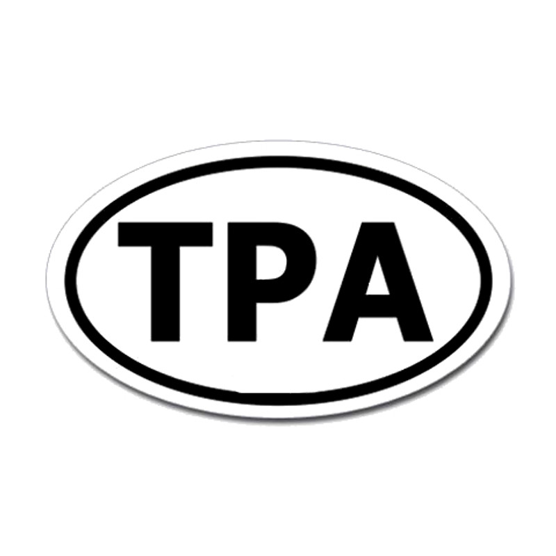 Tampa International Airport Oval Sticker