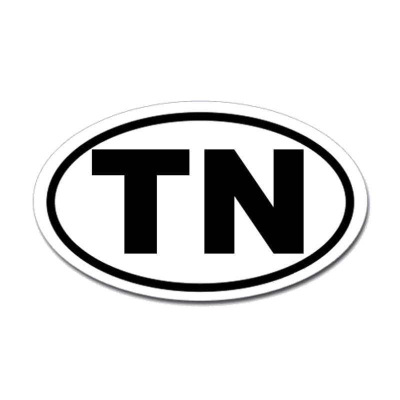 Tennessee State Oval Sticker
