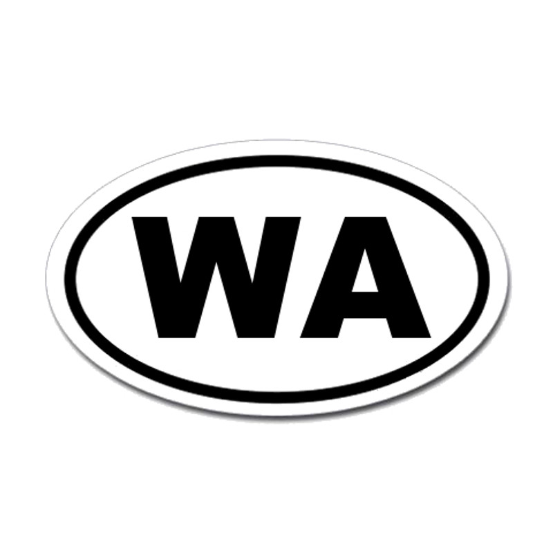 Washington State Oval Sticker