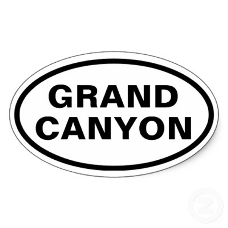 Grand Canyon Oval Sticker