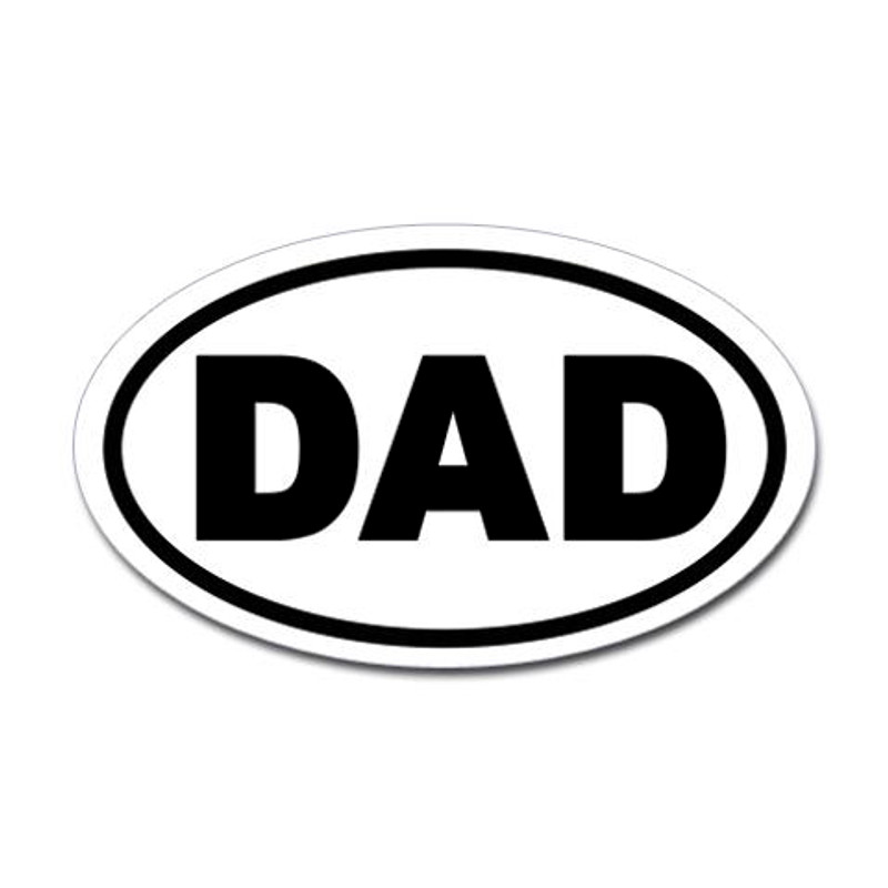 Dad Oval Sticker