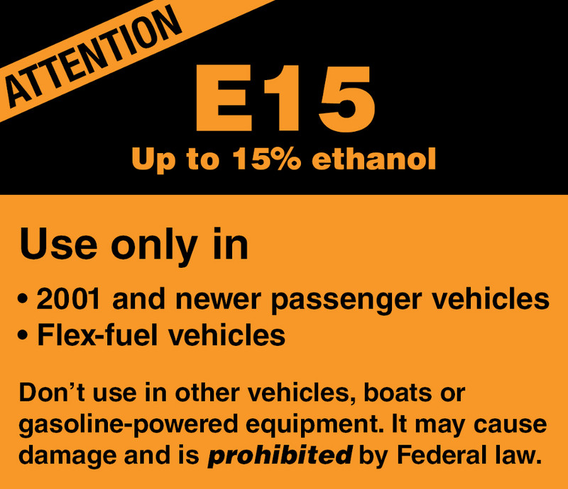 Attention Up To 15% Ethanol
