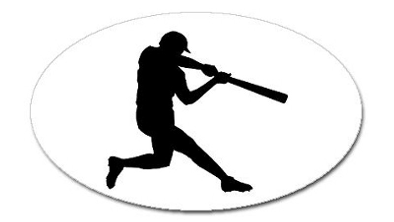 Baseball Player  -  Bumper Sticker