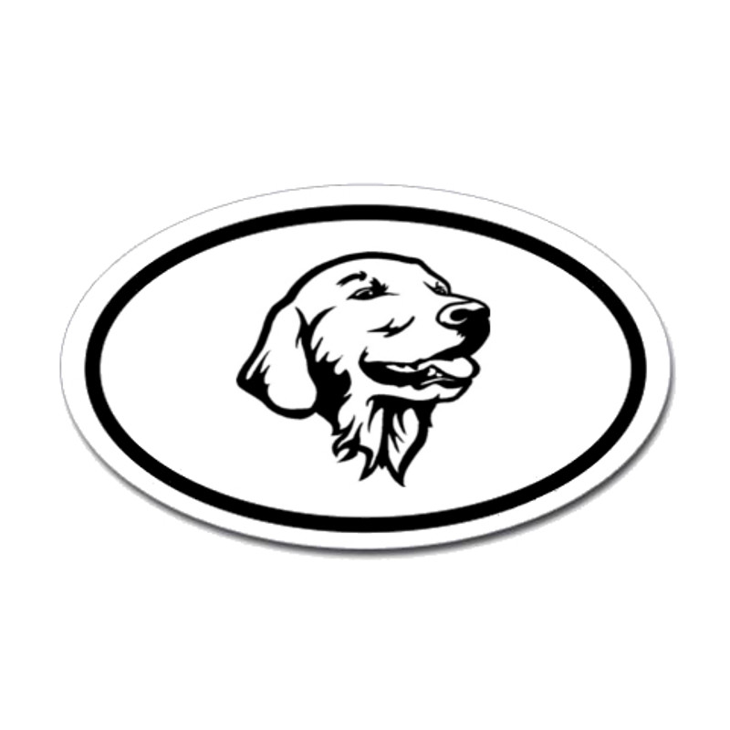 Dogs Oval Sticker