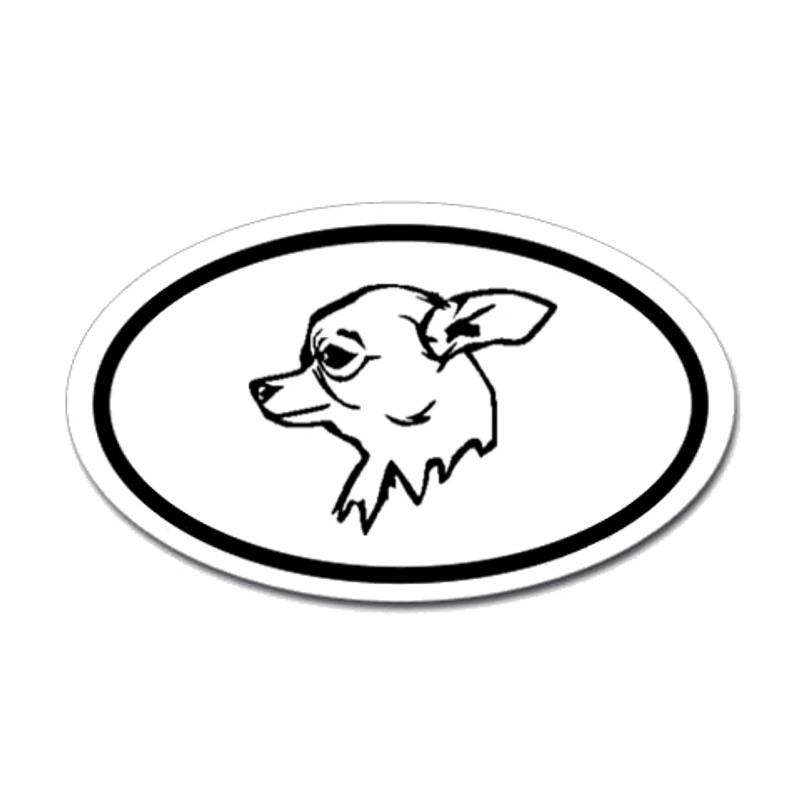 Dogs Oval Sticker