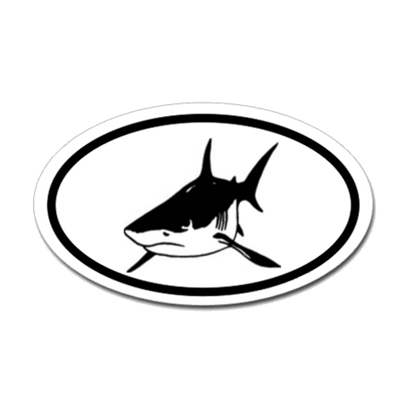 Sharks Oval Sticker