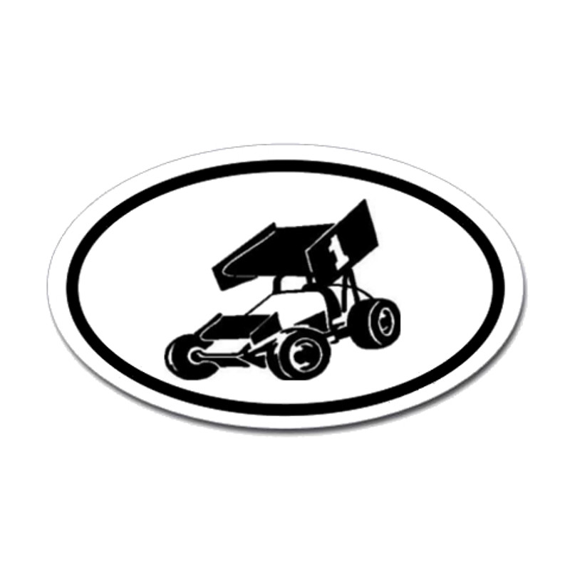 Racing Oval Sticker