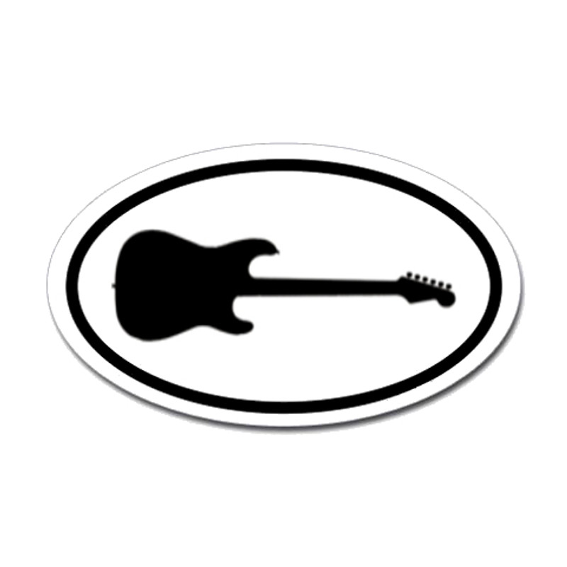 Music Oval Sticker