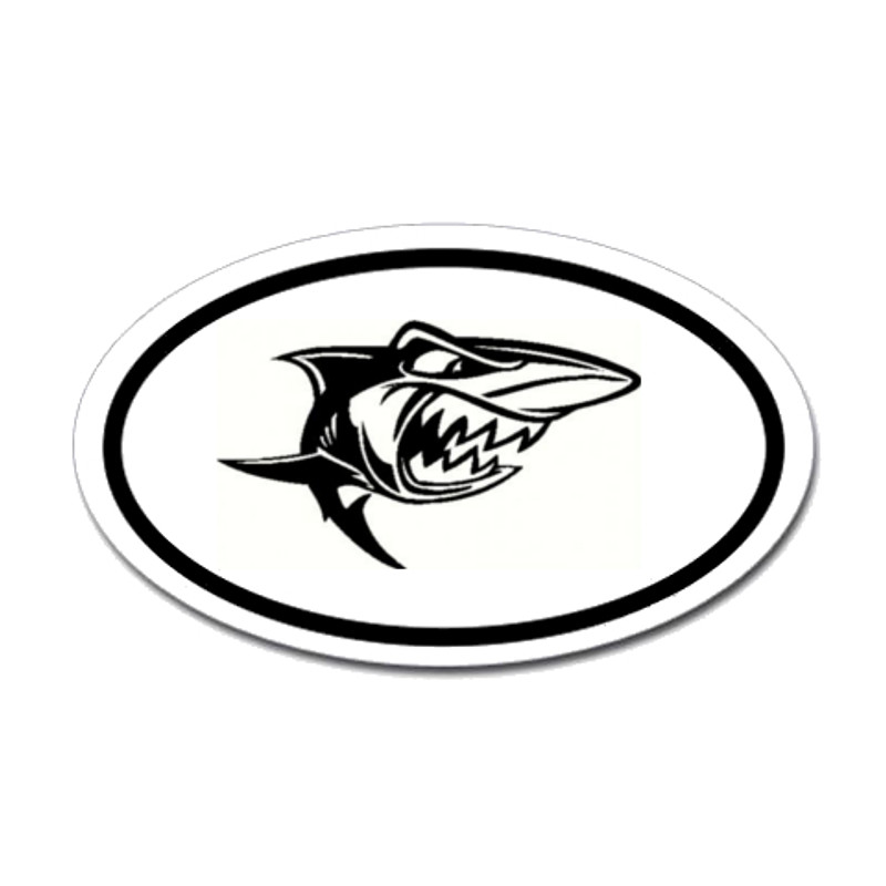Sharks Oval Sticker
