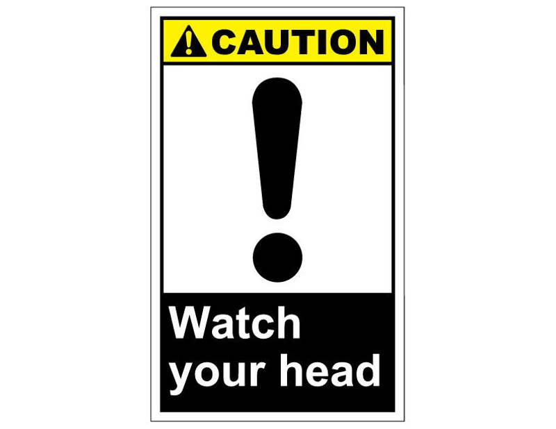 ANSI Caution Watch Your Head