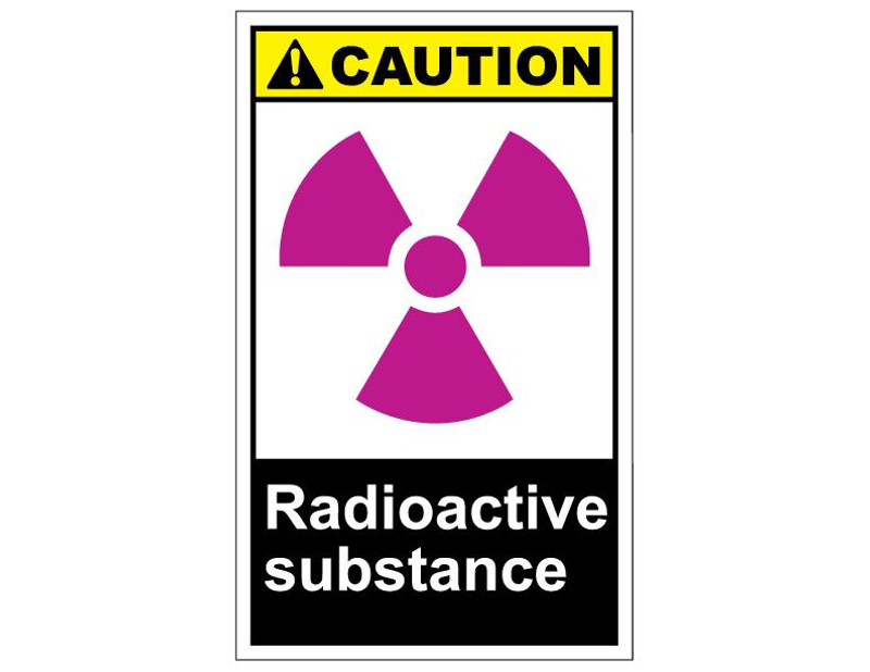 ANSI Caution Radioactive Substance