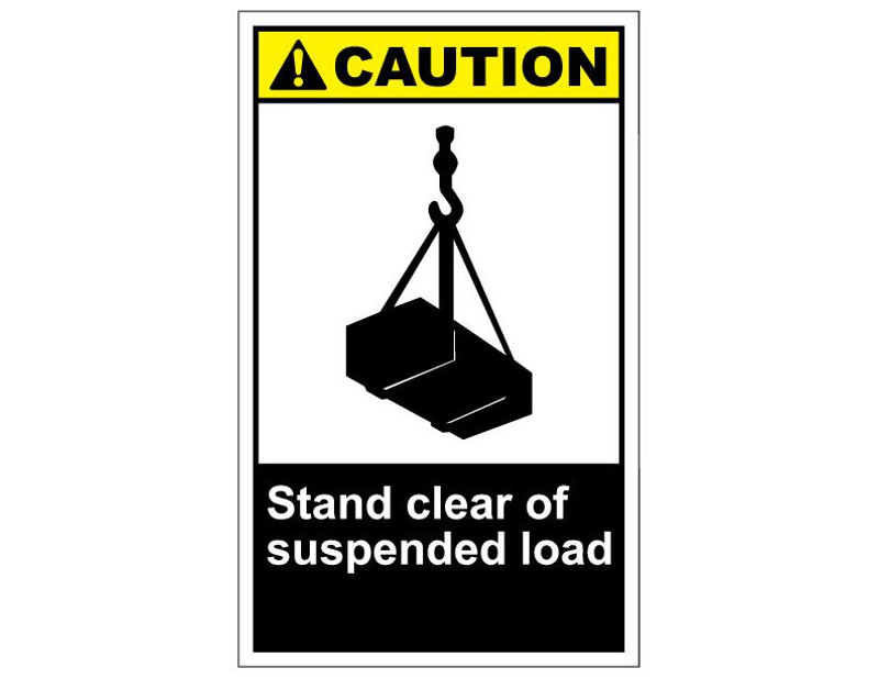 ANSI Caution Stand Clear Of Suspended Load