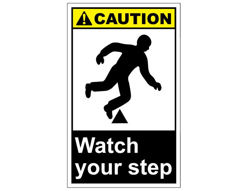 ANSI Caution Watch Your Step