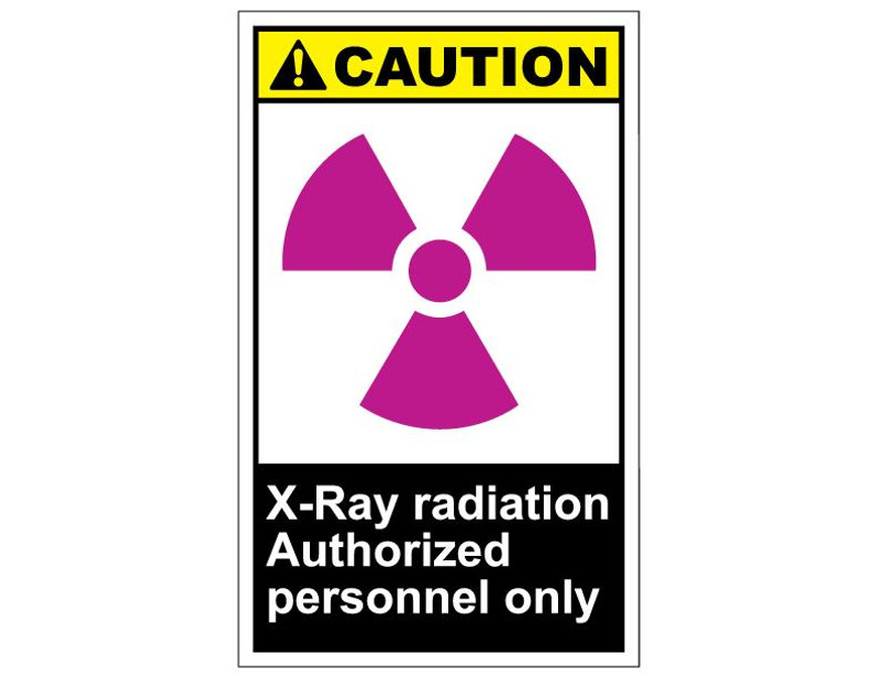 ANSI Caution X-Ray Radiation Authorized Personnel Only