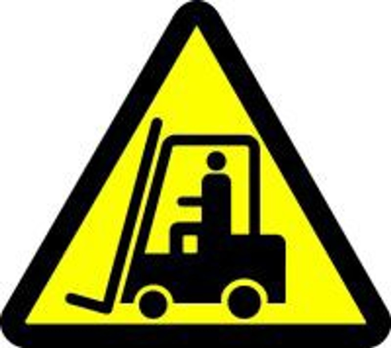 Lift Truck Hazard (ISO Triangle Hazard Symbol)