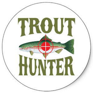 Trout Hunter Bumper Sticker