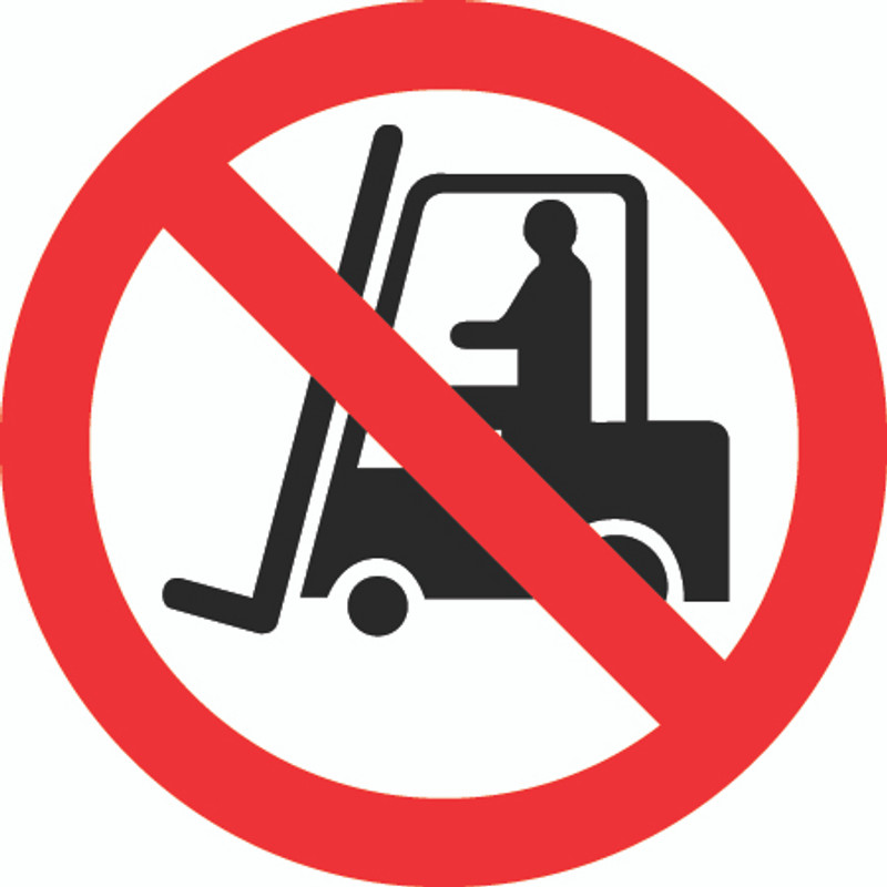 No Industrial Trucks (ISO Prohibition Symbol)