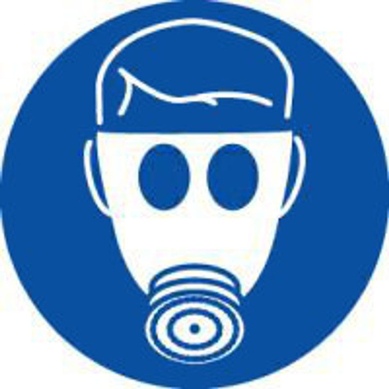 Wear Respiratory Protection (ISO Mandatory Symbol)