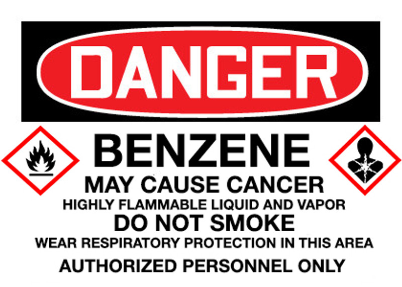 GHS Danger Benzene