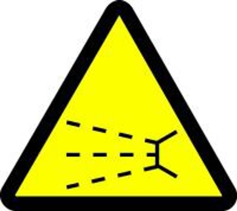 Splash Hazard (ISO Triangle Hazard Symbol)