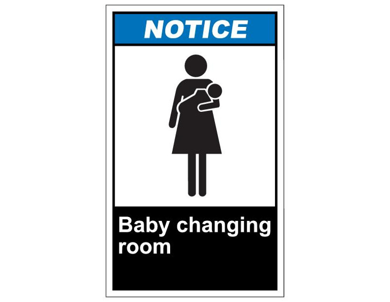 ANSI Notice Baby Changing Room