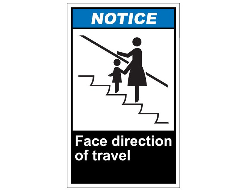 ANSI Notice Face Direction Of Travel