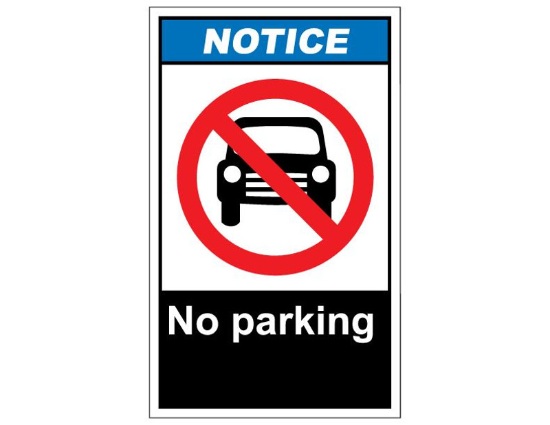 ANSI Notice No Parking