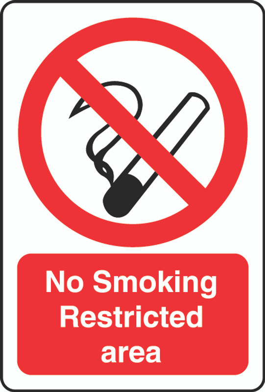 No Smoking Restricted Area